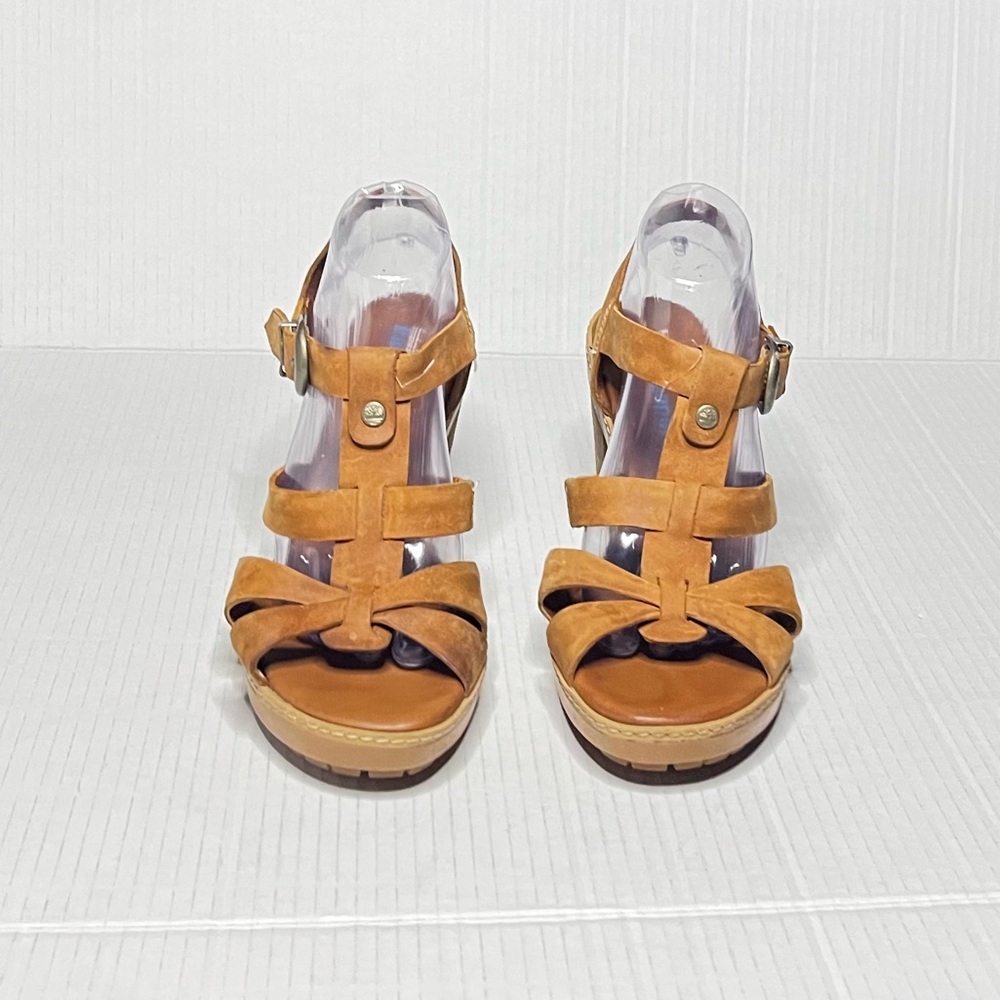 Timberland Chunky Heeled Leather Sandals - Picture 7 of 13
